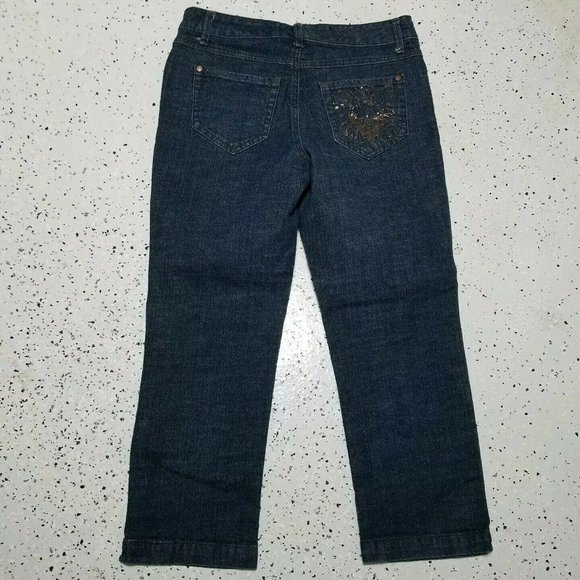 AK Anne Klein Women's Denim Capri Jeans ~ Sz 6 - Picture 5 of 5